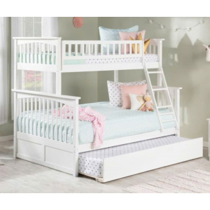 118 White : Giường 3 Tầng Leo Thang - 1m / 1m2
